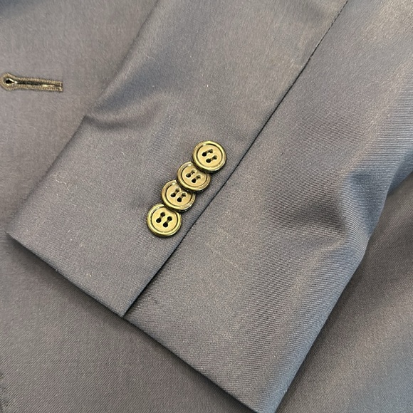 Samuelsohn Royal Blue Suit - Size 38S - Picture 4 of 6